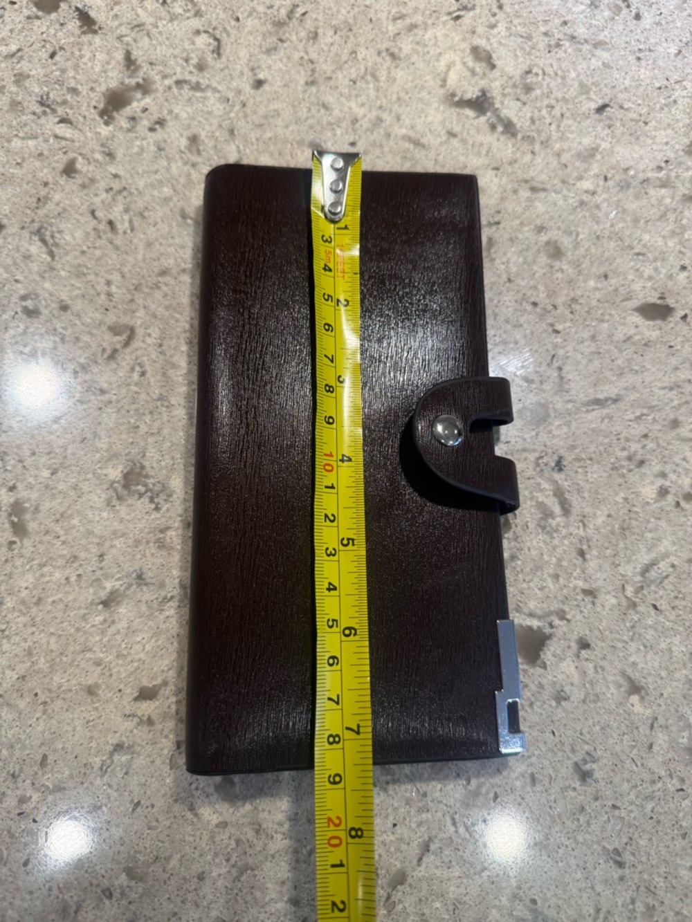 Classic Brown Leather Snap Wallet - Picture 6 of 7